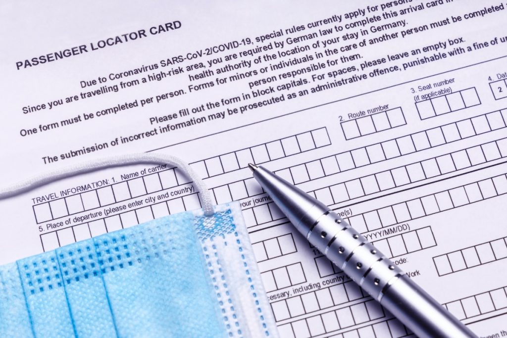 plf passenger locator form